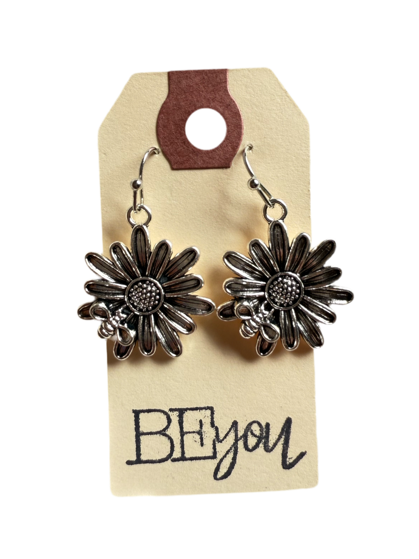 Flower & Bee Earrings