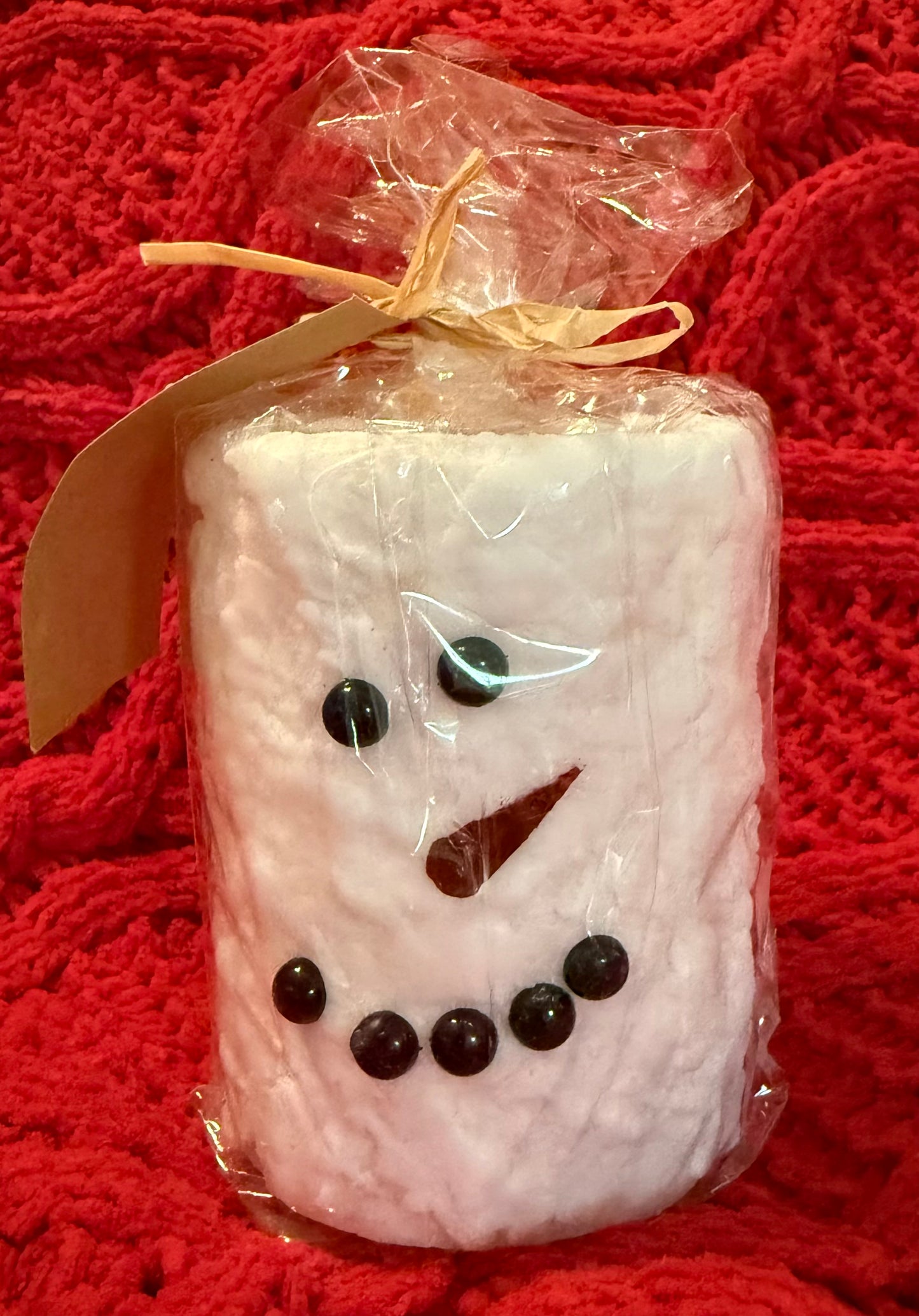 Snowman Flameless Candle