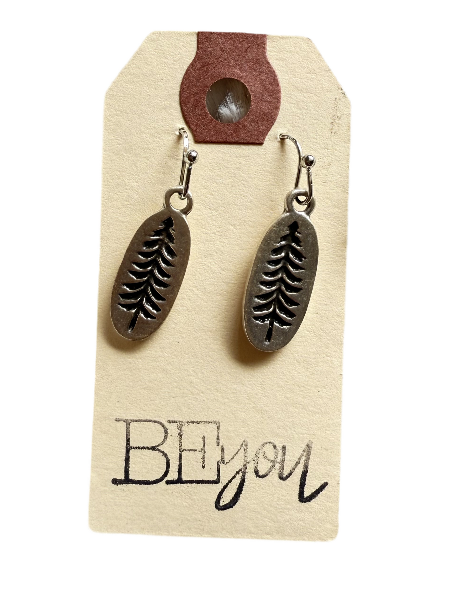 "Pressed" Tree Earrings