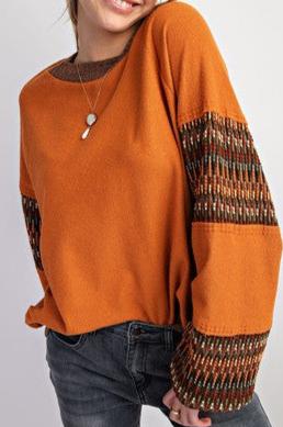 Terry Knit Pullover